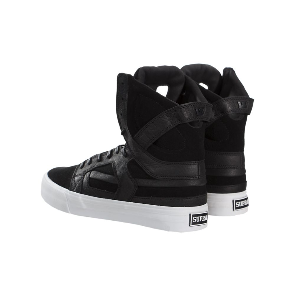 Baskets Montantes Supra SkyTop II HF Noir Black/White Homme | WVV-03801094